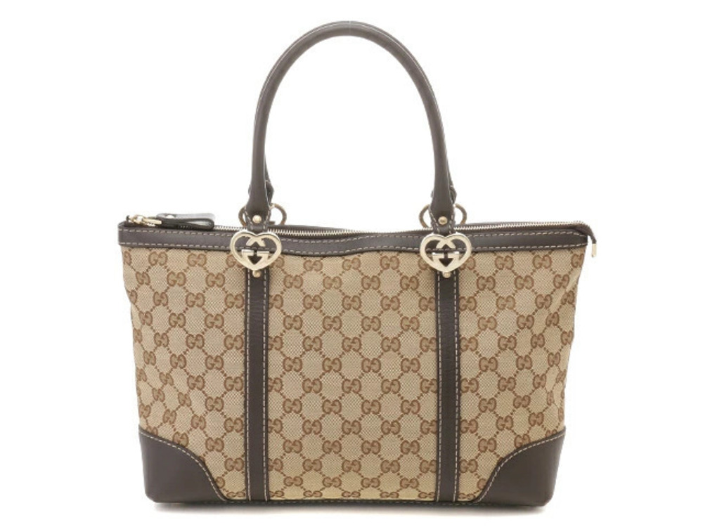 Gucci Tote Bag Canvas Calfskin